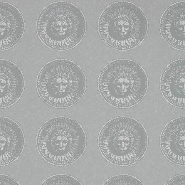 Zoffany 312976 Palladio Medallion Silver/Perfect White - tapeta artystyczna