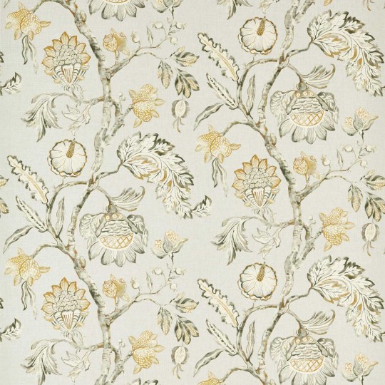 Zoffany 312985 Kensington Walk Copes Trail Quartz Grey - tapeta w kwiaty