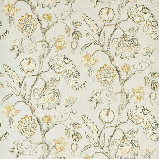 Zoffany 312985 Kensington Walk Copes Trail Quartz Grey - tapeta w kwiaty