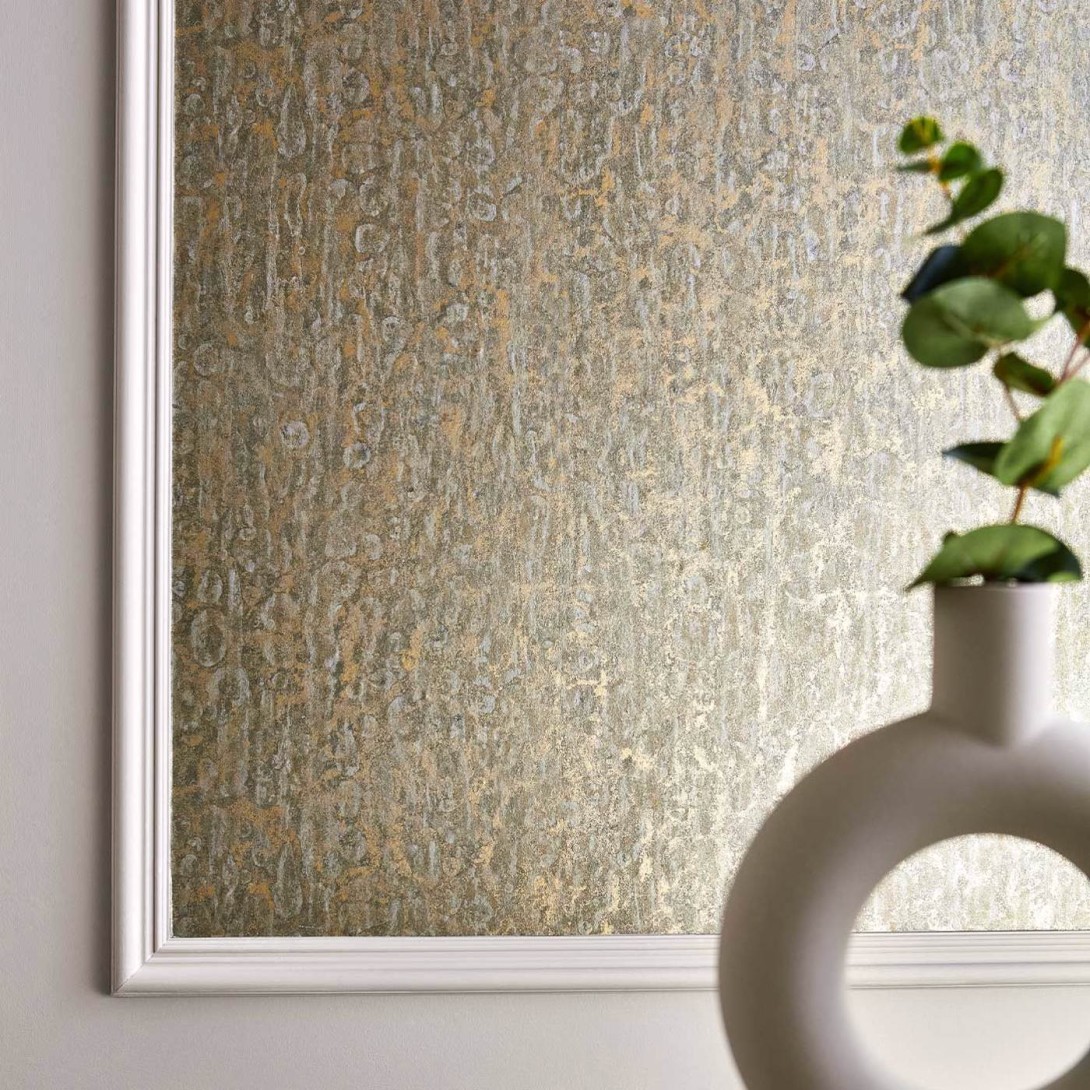 Zoffany 312992 Kensington Walk Moresque Glaze Antique Bronze - tapeta marmurowa