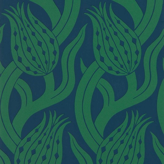 Zoffany 312996 Kensington Walk Persian Tulip Poison- tapeta w kwiaty tulipana