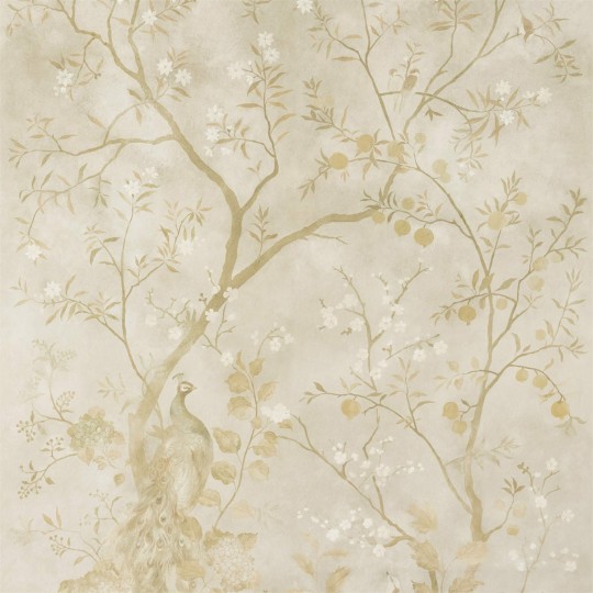 Zoffany 312661 Kensington Walk Rotherby Old Gold - tapeta roślinna