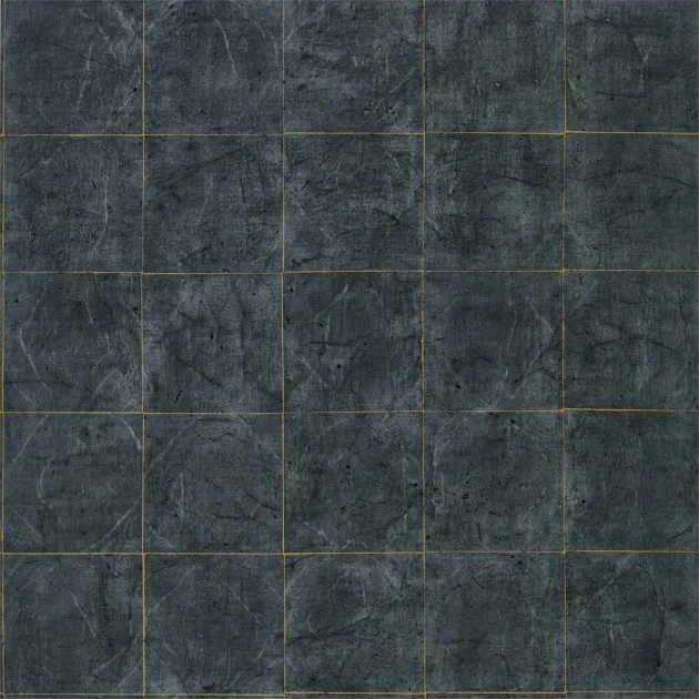 Zoffany 312949 Folio Piastrella Vine Black - tapeta w kafelki