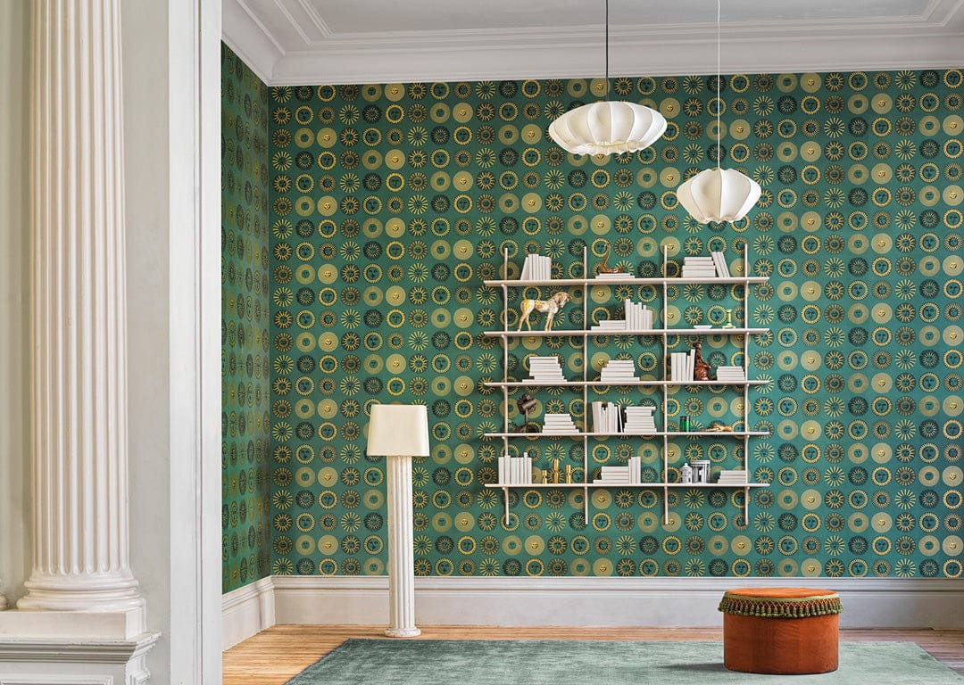 Cole & Son 123/1001 Fornasetti Senza Tempo II Soli - tapeta w słoneczne twarze