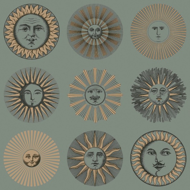Cole & Son 123/1003 Fornasetti Senza Tempo II Soli - tapeta w słoneczne twarze