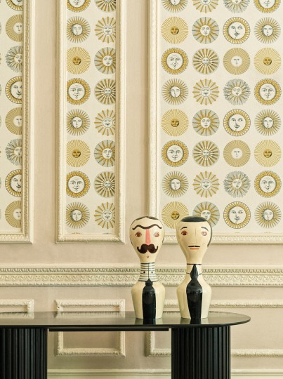 Cole & Son 123/1003 Fornasetti Senza Tempo II Soli - tapeta w słoneczne twarze