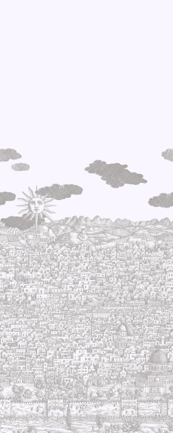 Cole & Son 123/3015 Fornasetti Senza Tempo II Vista Mediterranea - mural architektoniczny