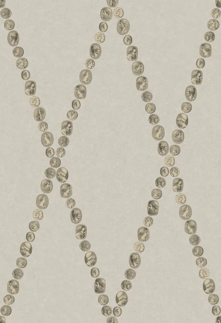 Cole & Son 123/4019 Fornasetti Senza Tempo II Cammei - tapeta w kamee