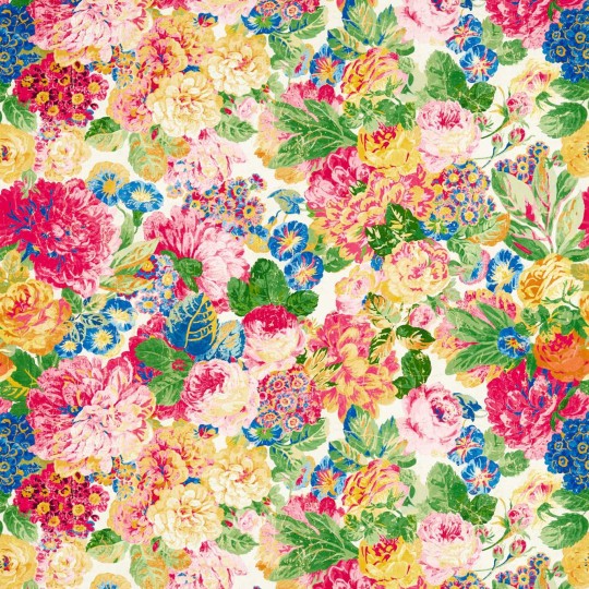 Sanderson 217026 One Sixty Very Rose and Peony Multi - tapeta w róże i piwonie