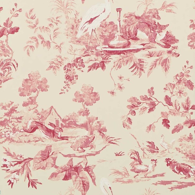 Sanderson DCAVAE101 One Sixty Aesops Fables Pink - tapeta ze zwierzętami