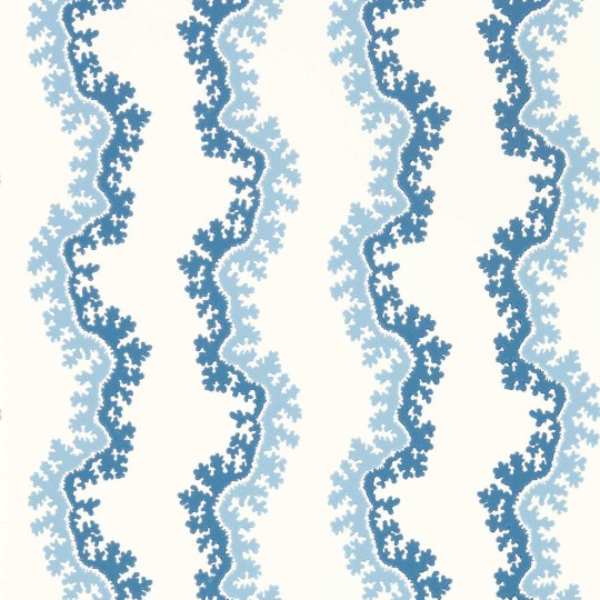 Sanderson 217250 Arboretum Oxbow Indigo - tapeta roślinna