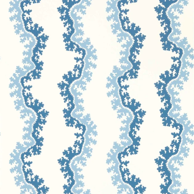 Sanderson 217250 Arboretum Oxbow Indigo - tapeta roślinna