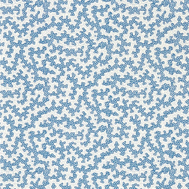 Sanderson 217239 Arboretum Truffle Indigo - tapeta w kropki