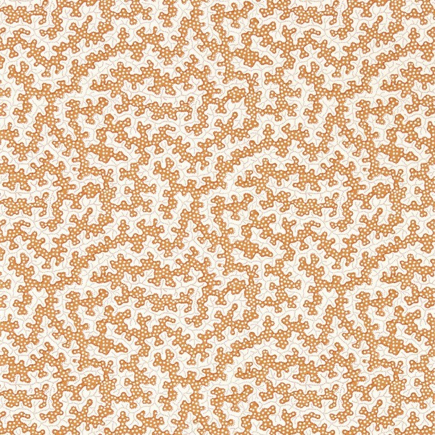 Sanderson 217242 Arboretum Truffle Rowan Berry - tapeta w kropki