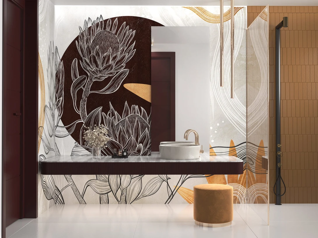 Wallcraft 810 31 2301 2023 Protea - mural kwiaty