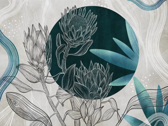 Wallcraft 810 32 2301 2023 Protea - mural kwiaty