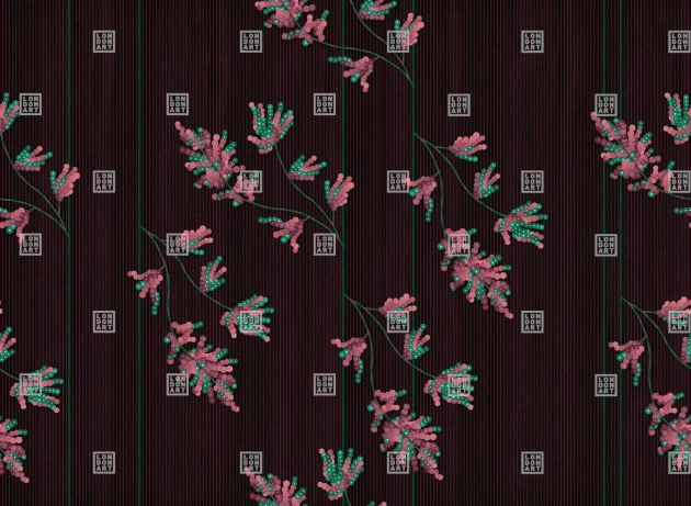 London Art 21024 02 Exclusive 21 Broderet - mural roslinny