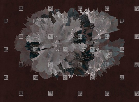 London Art 21041 01 Exclusive 21 Garnet - mural w kwiaty