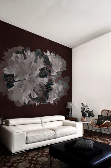 London Art 21041 01 Exclusive 21 Garnet - mural w kwiaty