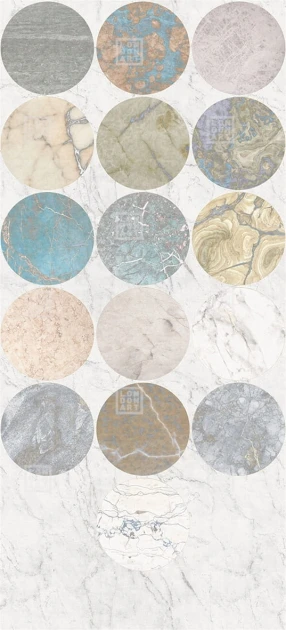 London Art 18004-01 Exclusive 18 Lithos - mural z marmurowym tłem