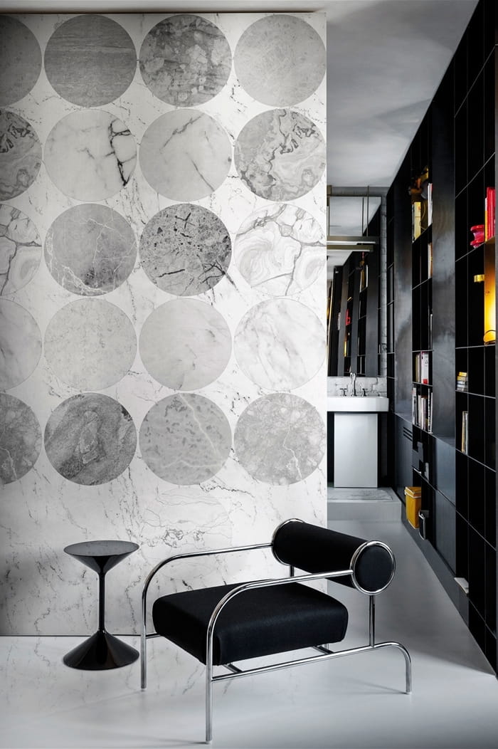 London Art 18004-01 Exclusive 18 Lithos - mural z marmurowym tłem