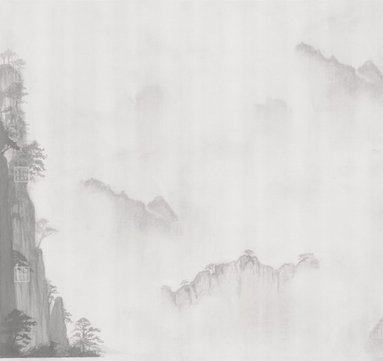 London Art 18025-02 Exclusive 18 Foggy Landscape - mural z zamglonym krajobrazem