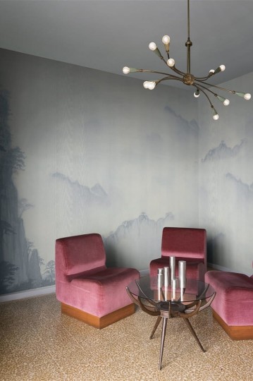 London Art 18025-02 Exclusive 18 Foggy Landscape - mural z zamglonym krajobrazem