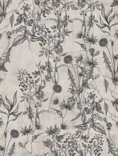 London Art 18041-01 Exclusive 18 Wild Flower - mural z kwiatami polnymi