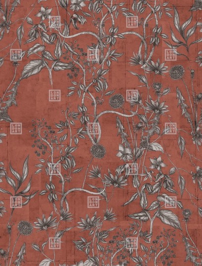 London Art 18041-03 Exclusive 18 Wild Flower - mural z kwiatami polnymi