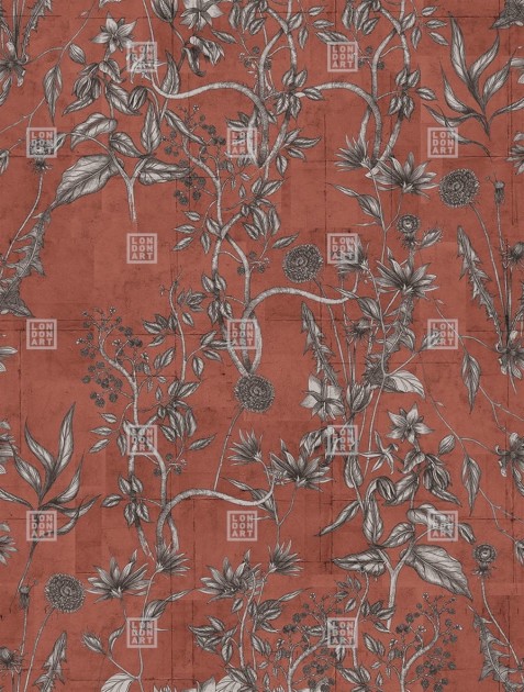 London Art 18041-03 Exclusive 18 Wild Flower - mural z kwiatami polnymi