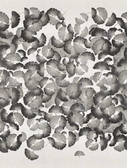 London Art 18055-03 Exclusive 18 Ginkgo - mural roślinny