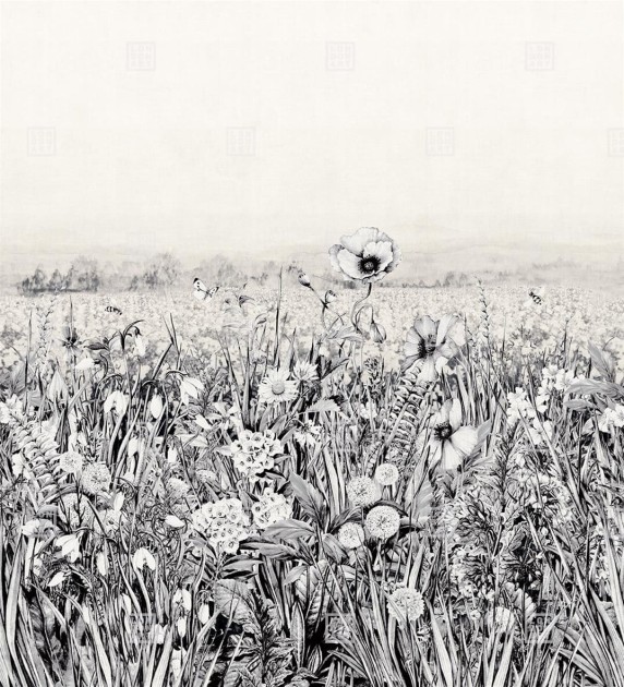 London Art 18057-03 Exclusive 18 King Poppy - mural roślinny