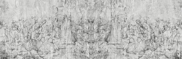 London Art 18061-03 Exclusive 18 Renaissance - mural z ryciną