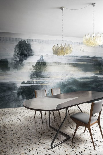 London Art 18088-02 Exclusive 18 DP19 - mural z krajobrazem gór