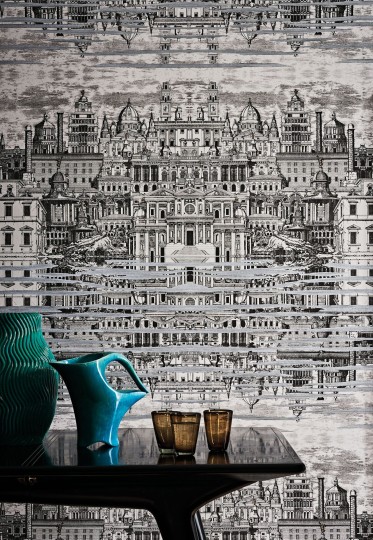 Cole & Son 114/20040 Fornasetti Selection Riflesso - tapeta z motywem miasta