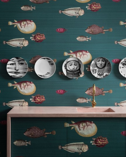 Cole & Son 114/12024 Fornasetti Selection Acquario - tapeta z motywem ryb