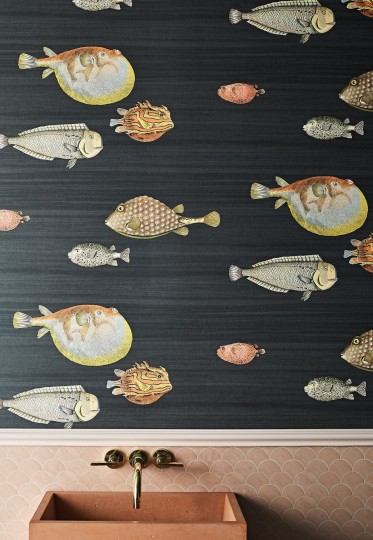 Cole & Son 97/10048 Fornasetti Selection Acquario - tapeta z motywem ryb