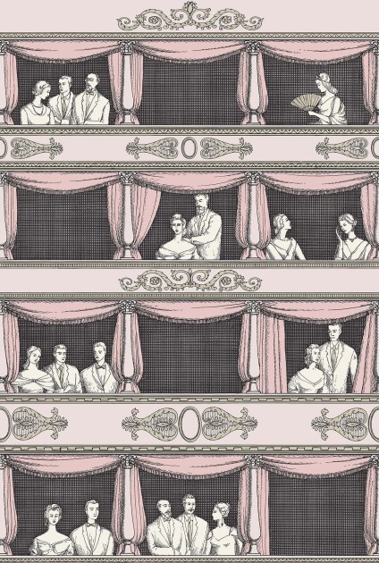 Cole & Son 114/4008 Fornasetti Selection Teatro - tapeta z motywem teatru