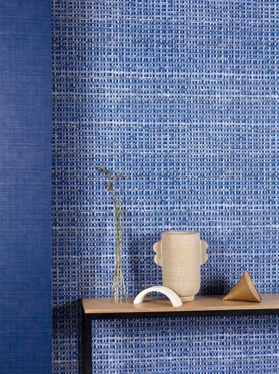 Khroma TUL003 The Colour Book Minna Cobalt - tapeta imitująca materiał