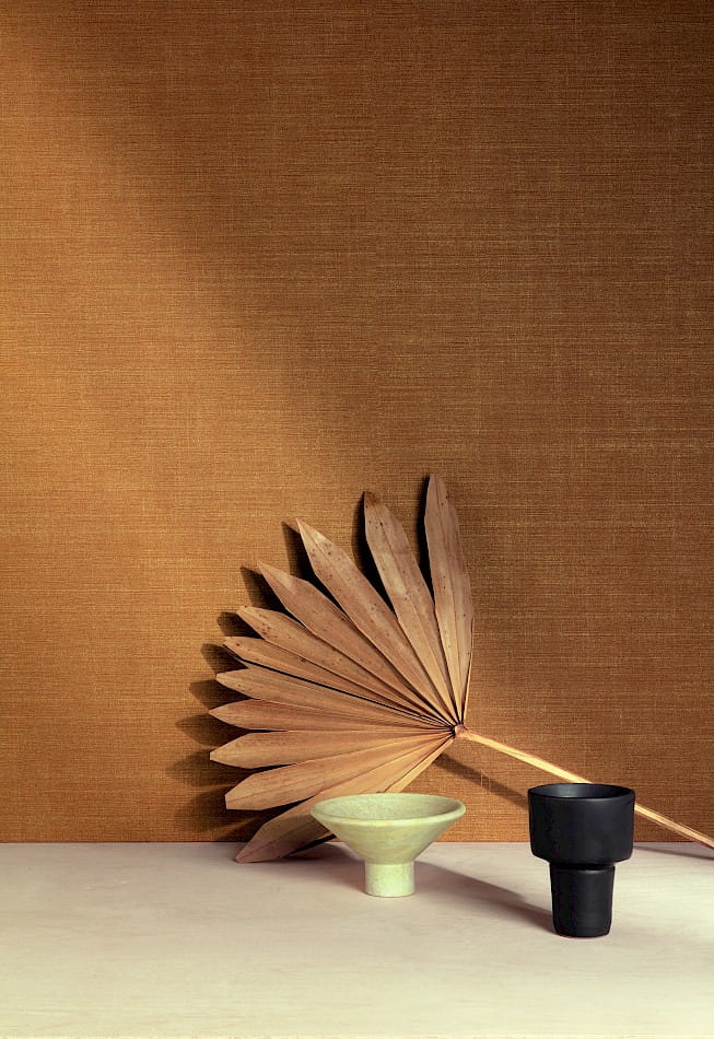 Khroma TUL006 The Colour Book Minna Ochre - tapeta imitująca materiał