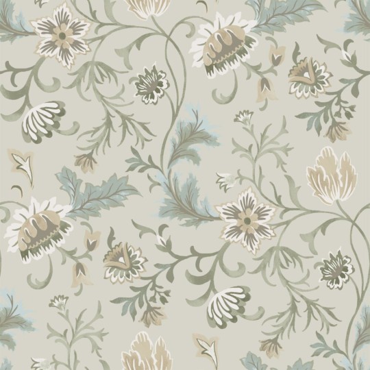 Esta 139412 Vintage Flowers Sand Beige - tapeta z motywem kwiatów
