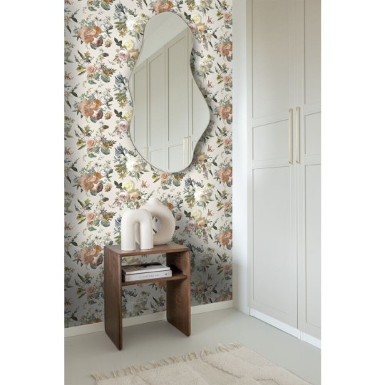 Esta 139544 Vintage Flowers vintage flowers beige - tapeta z motywem kwiatów