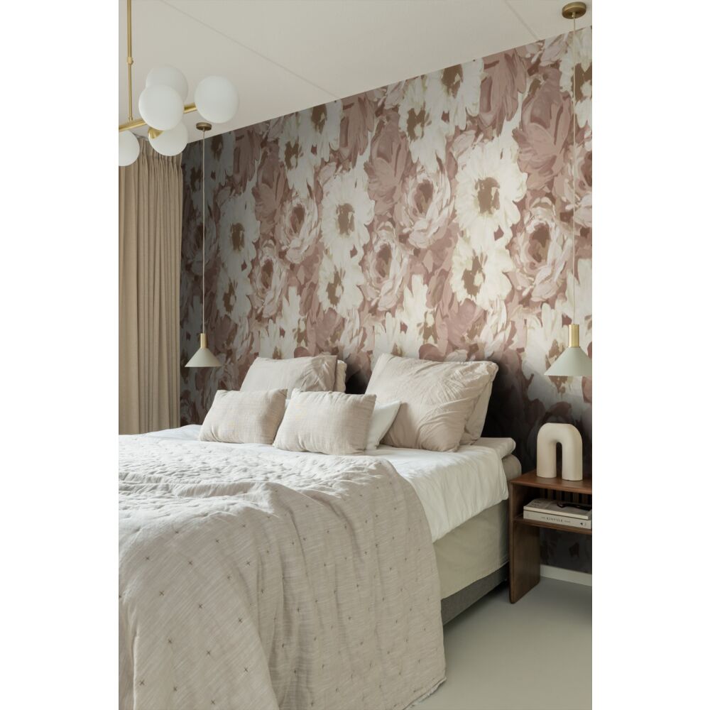 Esta 159209 Vintage Flowers antique pink - mural z motywem kwiatów