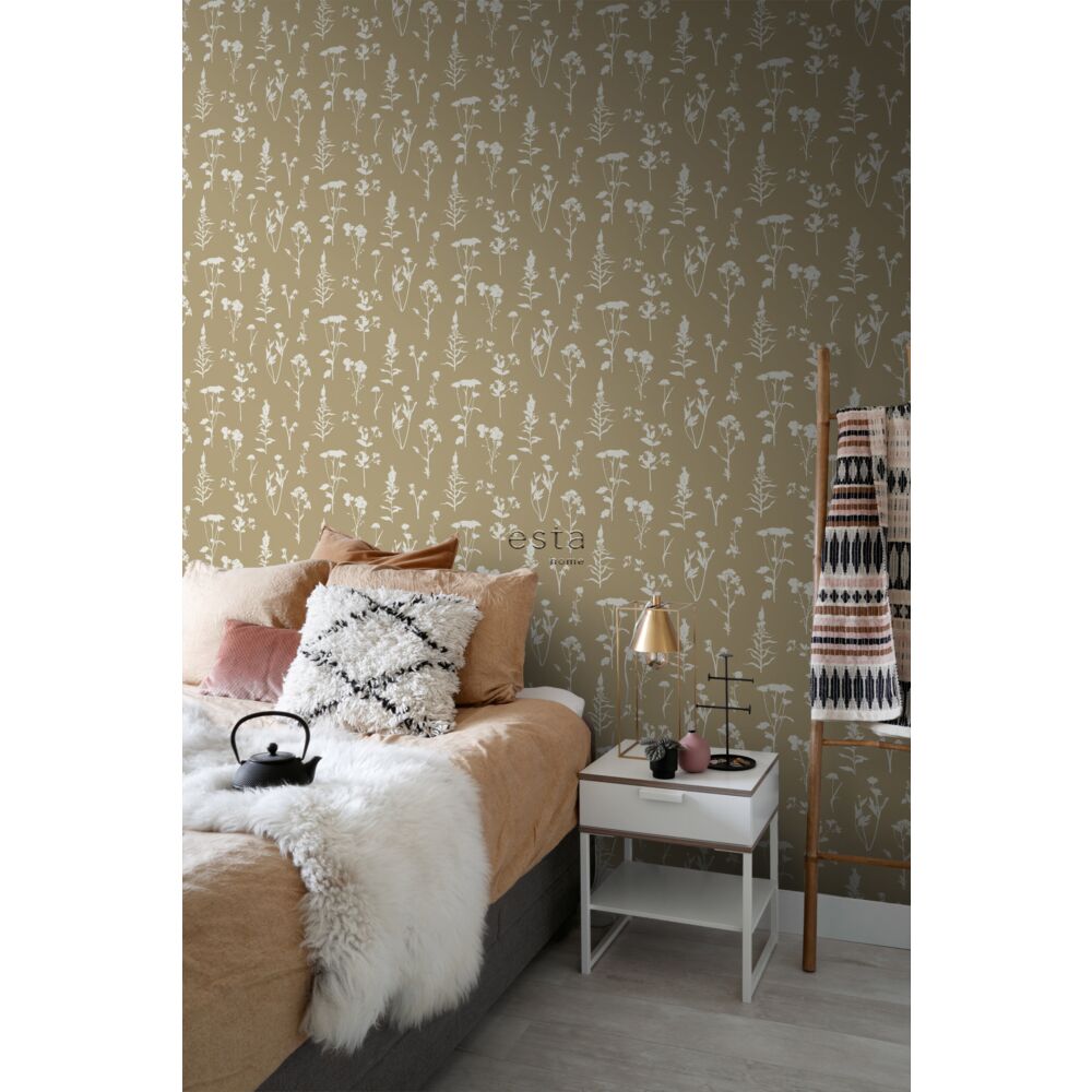 Esta 139483 Vintage Flowers Wildflowers beige - tapeta z polnymi kwiatami