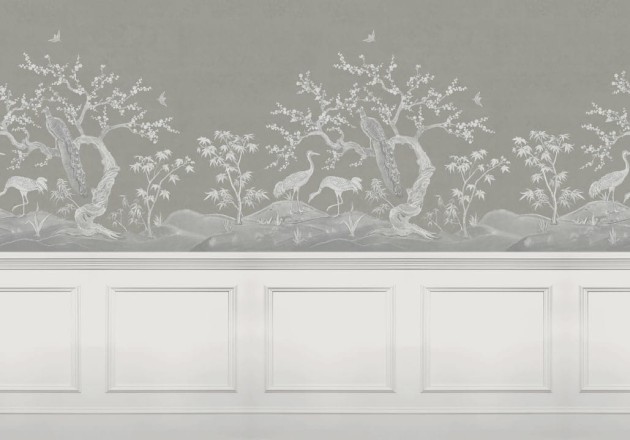 Rebel Walls R19745 Jack Kinsey Chinoiserie Blossom Panels - mural chionoiserie