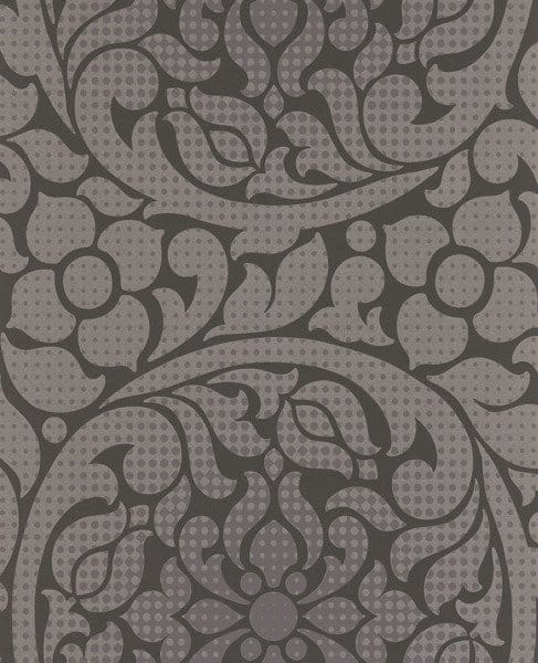 Eijffinger 352083 Whisper - tapeta ornamentalna na metalicznym tle