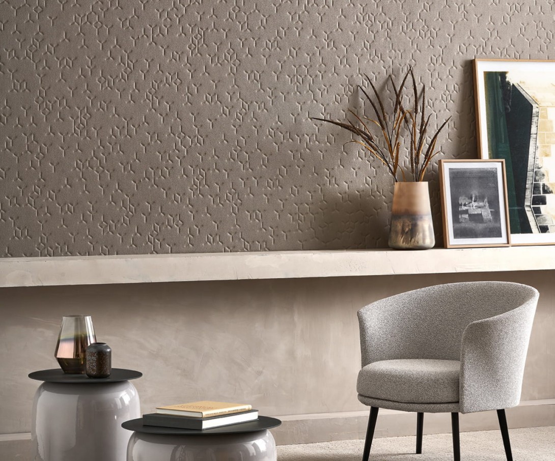 Texdecor PFYE91029217 Polyform Vinacoustic Eole - tapeta akustyczna 3D z minimalistycznym wzorem