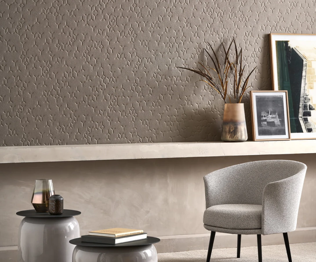 Texdecor PFYE91029106 Polyform Vinacoustic Eole - tapeta akustyczna 3D z minimalistycznym wzorem