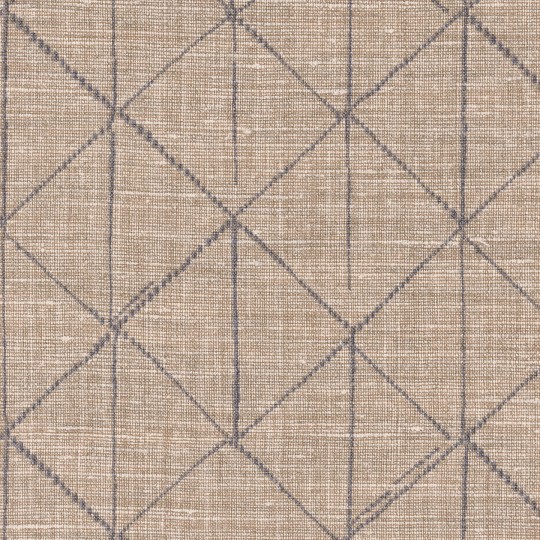 Texdecor 91670233 Lino - tapeta obiektowa imitująca len z geometrycznym wzorem