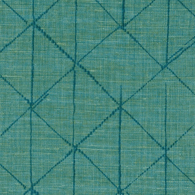 Texdecor 91670458 Lino - tapeta obiektowa imitująca len z geometrycznym wzorem